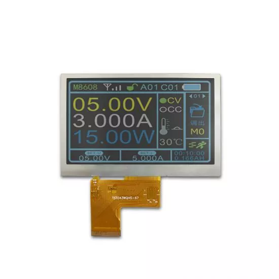 4,3 tommers WQVGA IPS TFT -modul