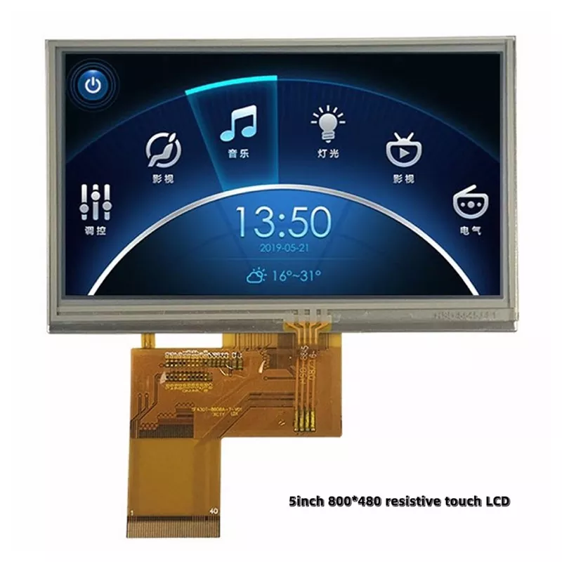 5 tommers Resistive Touch TFT -modul
